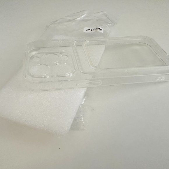 Clear Soft Card Holder Slot Apple iPhone Case - iphone 14 pro - Picture 7 of 7
